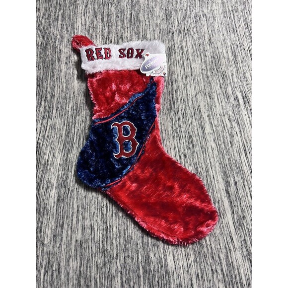 BOSTON RED SOX "red sox logo(SEE PICTURE)" 17 INCH CHRISTMAS STOCKING - Picture 1 of 2